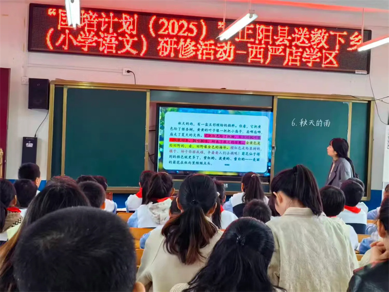 国培计划（2025）”正阳县送教下乡（小学语文）研修活动
