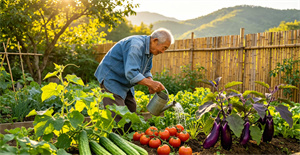 我的乐园是爷爷的菜园